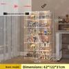 Toy Display Cabinet Home Use Toy Shelf Transparent Storage Box Small Figurines  Model Display Rack Living Room Organizer