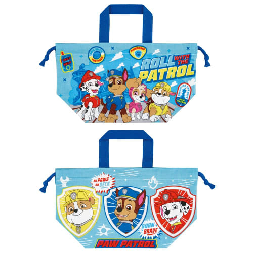 Skater Children's Lunch Drawstring Bag, Paw Patrol 24, Made in Japan, KB7-A