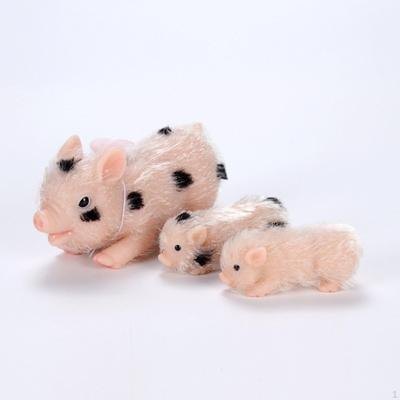 Reborn Pig Dolls Realistic Animals Toy Silicone Set Mini Piglet Figures 3 Person