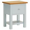Day and Night - Day and Night Solid Oak Wood Bedside Table 36x30x47 Cm