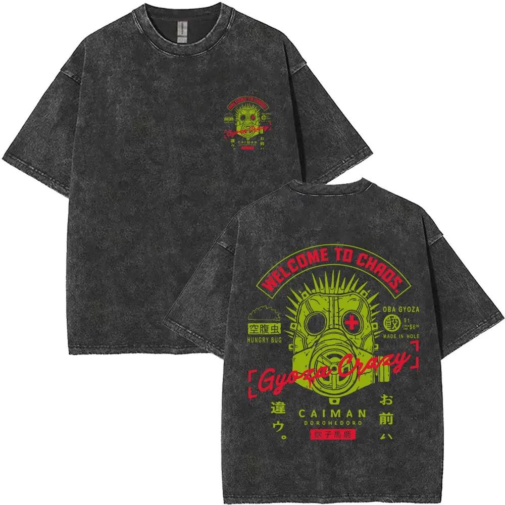 Anime Dorohedoro Kaiman Graphic Print TShirt Men Women Cotton Gothic Streetwear Hip Hop Fashion Summer Casual Oversized New Tee