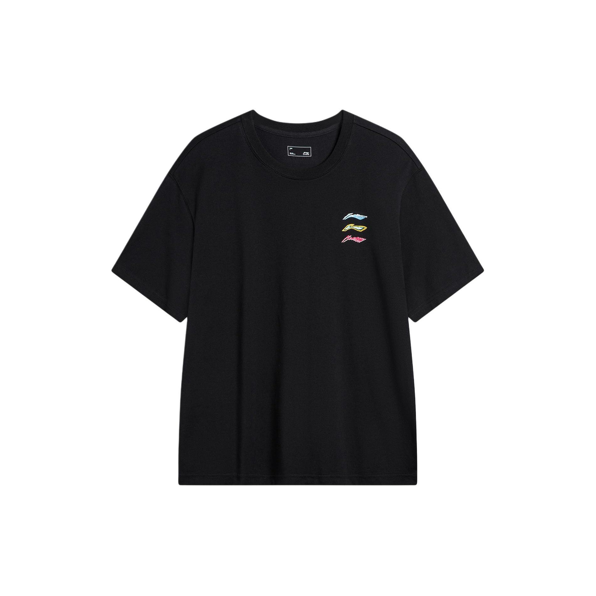 Li-Ning Triple Logo T-shirt Black Men s AHSU709-1 L