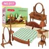 Forest Animal 1/12 Dollhouse Furniture Bedroom Kitchen Bathroom Set Miniature Simulation Dolls Accessories DIY Toys Girls