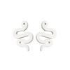 Stainless Steel Geometric Animal Earrings Set: Water Drop, Horseshoe, Heart, Cross, Fish, Snake Designs