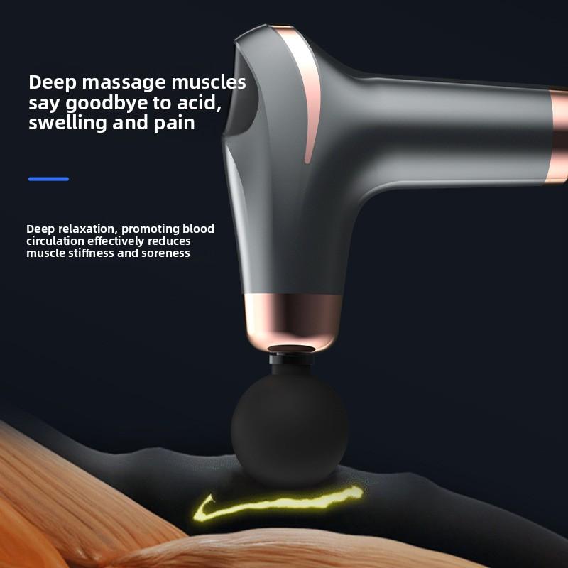 Heating Ice Compress Portable Fascia Gun Muscle Relaxation Massager, Fitness Electric Instrument, Lumbar and Cervical Massager