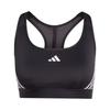 Powerimpact Train Medium Support Three Stripes Comfortable Breathable Sports Bra Women Underwear Black IQ3351