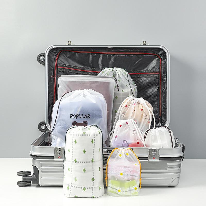 3-teilige süße transparente wasserdichte Reise-Kosmetiktasche für Damen Make-up-Etui Bade-Make-up Toilettenartikel-Wasch-Beauty-Kit Aufbewahrungstasche