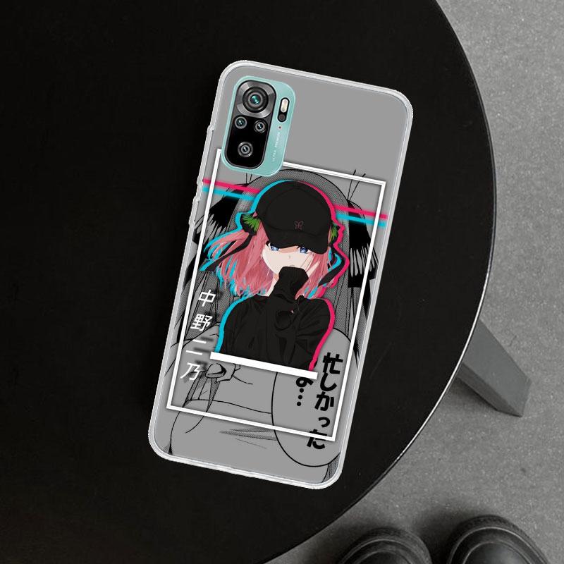 Nino Nakano Anime Phone Case Cover for Xiaomi Redmi Note 15 14 13 12 11 Pro Plus 14S 12S 11S 11T 11E 10S 10 Customized Fundas Re