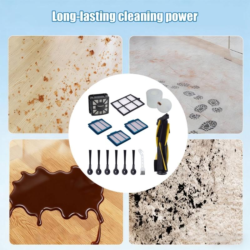 Main Brush Side Brush Filters Replacement Parts Set for AV911S, RV1000, RV1000S Robot Vacuum Cleaners Spare Parts