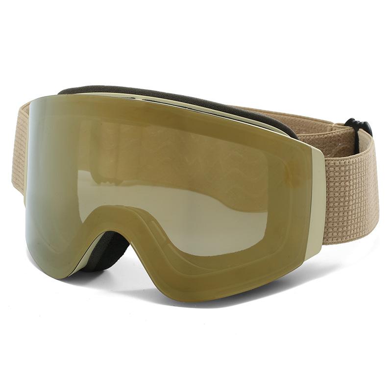 UV400 Protection Skiglasses Sport Snow Board Eyewear Oval Custom Anti Fog Glasses Googles Straps Flip up Lens Ski Goggle