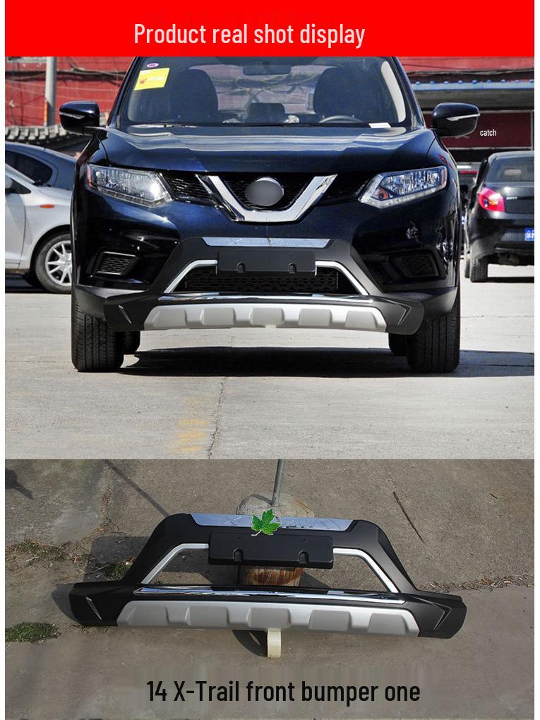 14-Model X-Trail Bumper Guard Set: Front & Rear Anti-Collision, Decorative, Modified Bars