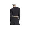 Adidas Solid Color Round Neck Short Sleeve Pullover T-Shirt Women Tops Black IP1699