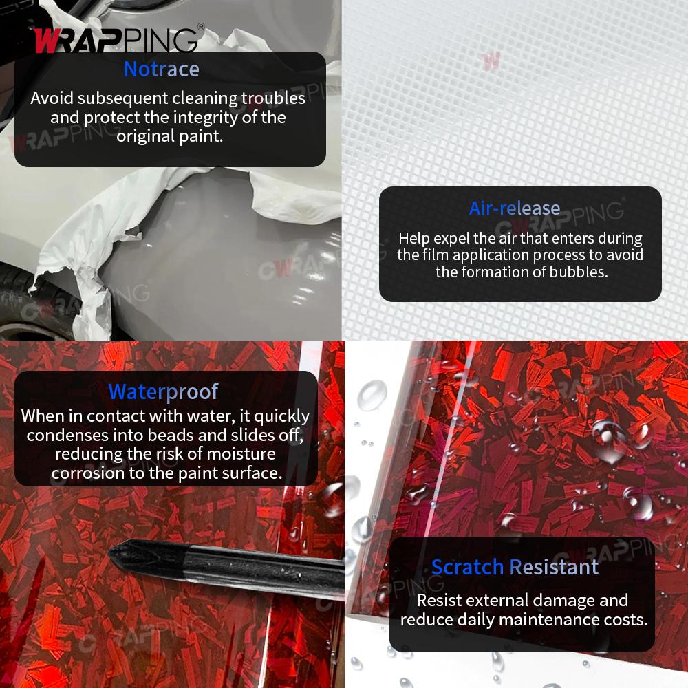 Lesklá kovaná uhlíková vlákna Samolepka na auto Samolepicí fólie Příslušenství Auto Polepovací nástroje Motocyklové Vinyly Auto Vinylová Fólie Polepy