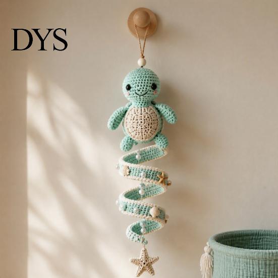 Easy Crochet Animals Pattern Ocean Theme Spiral Kit, Decorative DIY Art Craft, Bag Charms Making Assembly Hanging Ornament for Christmas Tree