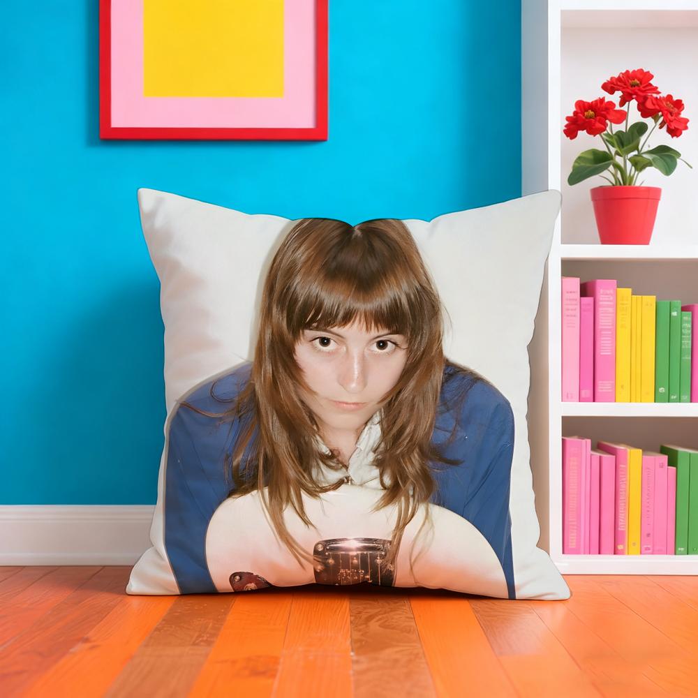 Faye WWebster Singer Pillow Case Pillow Case Plush Fabric Soft Double Sided Print Home Sofa High Quality Cushion