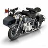 1/10 Legierung Retro Dreirad Beiwagen Motorrad Modell Druckguss Metall Klassisches Militär Motorrad Modell Sound und Licht Kinderspielzeug Geschenk