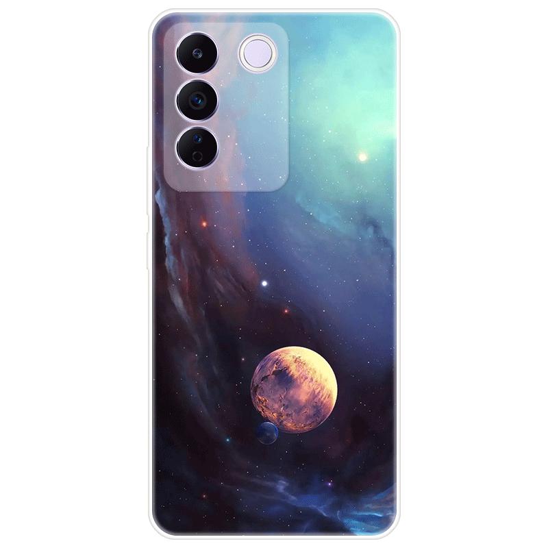For Vivo V27e V 27e Case Soft Silicone Back Cover Cartoon Phone Case Diversification