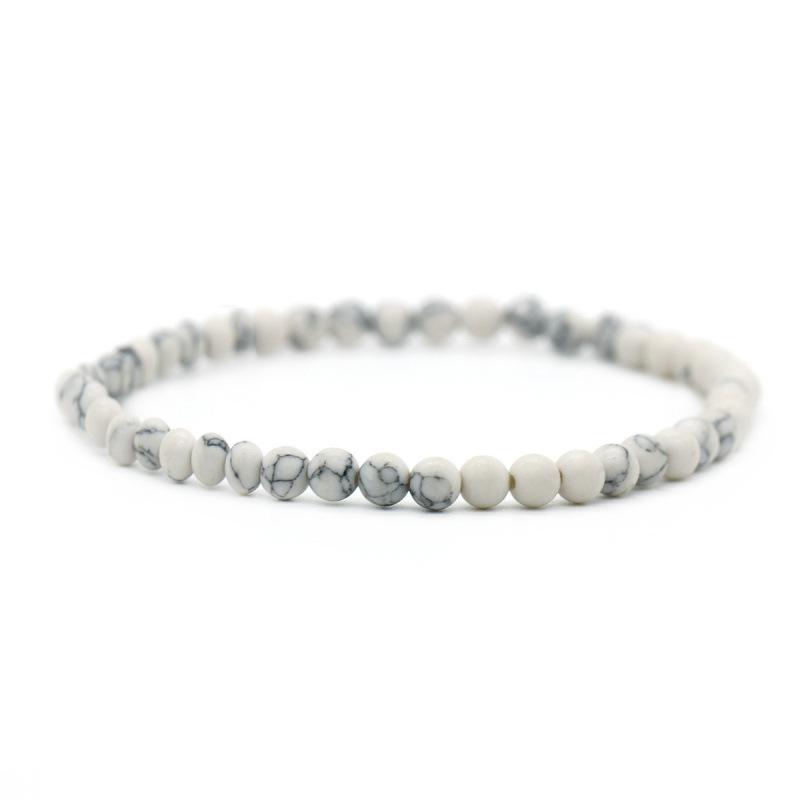 Fresh Style 4MM Agate Tiger's Eye & Volcanic Rock Beaded Bracelet