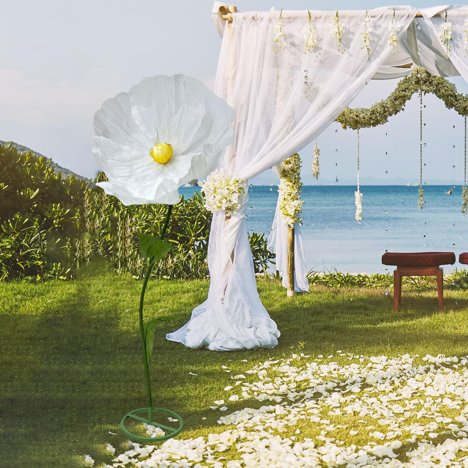 

3D Floral Arrangement with Height of 1.7M for Wedding Ceremonies And Parties White