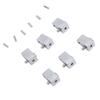 6Pcs Guitar String Locking Nut Split Type Bridge Lock Headless Electric Guitar Parts Accessories Silver