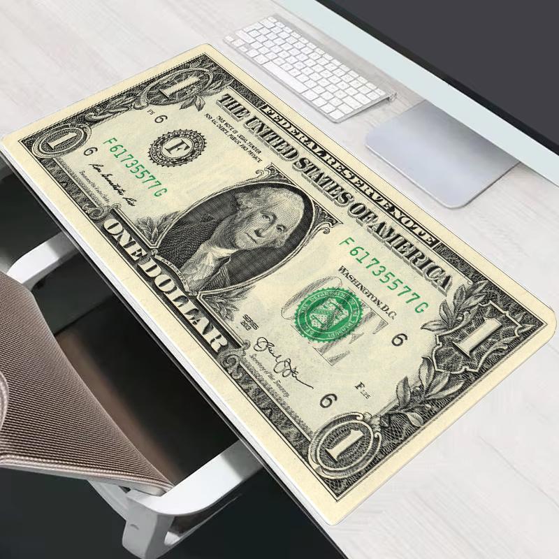Dollar Pattern Mouse Pad Large Computer Office Game Table Mats New XXL Rubber Antislip Gaming Keyboard Mousepads Long Desk Pads