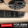 For BMW E90 3 Series 2005-2012 Carbon Fiber Interior Car Windows Switch Control Panel Trim Cover Decoration Sticker Auto Zubehör