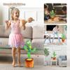 Rechargeable Dancer Cactus Glowing Dancing Electronic Plush Toys A Talking Cactus Toy for Baby Toy Education Funny Gift