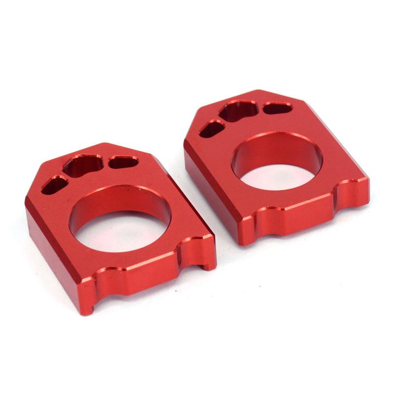 Motorbike CNC Rear Chain Adjuster Axle Blocks For HONDA CR125R CR250R 02-07 CRF250R CRF250X 04-17 CRF450R 02-17 CRF450X CRF450RX