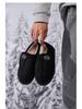 Unisex Winter Indoor Fluffy Non-slip Velcro Slippers with Plush Lining