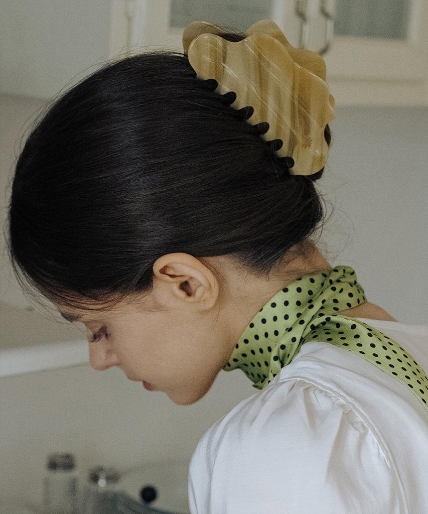 Has Hml006 Marble Wave Hairclip