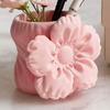3D Printed Silk Flower Pen Holder, Cute Puff Flower Desk Organizer, Makeup Brush Storage, Vase Decorative Gift for Students Girls