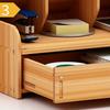 1pc A/B/C/D style Wooden Desk Organiser DIY pen container, Multiple grids Large Capacity Stationery Storage Pen Holder for Home,Office,School.