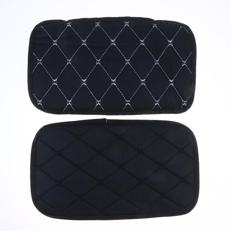 Universal Car Leather Armrest Mat Auto Armrests Storage Box Mats Dust-Proof Cushion Cover Armrest Protector Waterproof Interior