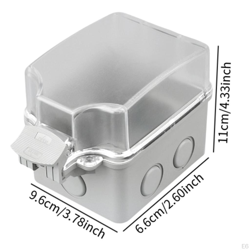 2 Pieces Outdoor Outlet Cover Electrical Box Waterproof Accessory Power Socket for Patio