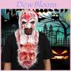 New Halloween Terrifying Soul Clown Mask Latex Horror Prop For Costume Parties