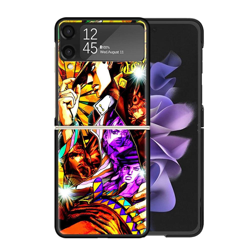 All JoJo's Bizarre Adventure Clear Phone Case For Samsung Z Flip 7 6 5 4 3 Galaxy ZFlip7 ZFlip6 ZFlip5 ZFlip4 ZFlip3 5G Print Co