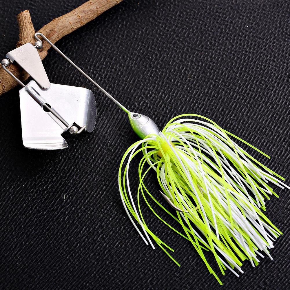 

1 шт. жесткая спиннерная приманка для рыбалки, спиннербейт для пруда Magic Buzz для ловли щуки и окуня зелёный