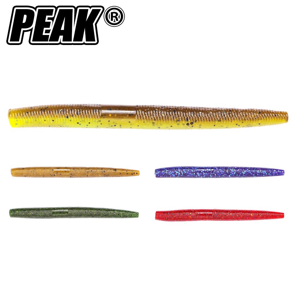 

High Gravity Sinking Mealworm Soft Lure Set with Salt for Black Pit Fishing 10cm - 40 pcs