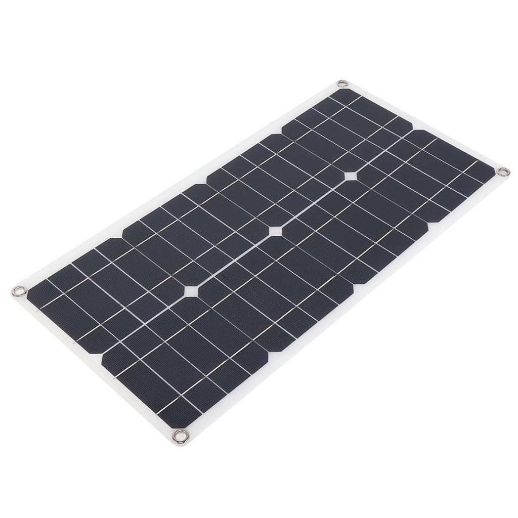 25W 18V Tragbares monokristallines Silizium-Solarpanel mit Dual-USB-Ladefunktion für leichte Autoboote