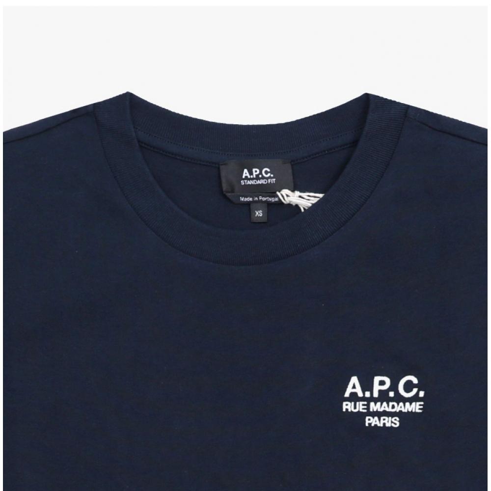 A.p.c. T shirT sTandard Tiq Dark Navy Ecru Cohbu M26388