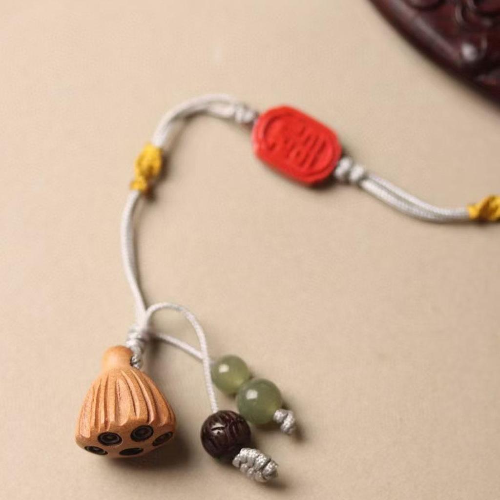 Red Sandalwood Lotus Plum Blossom Comb - Ancient Style