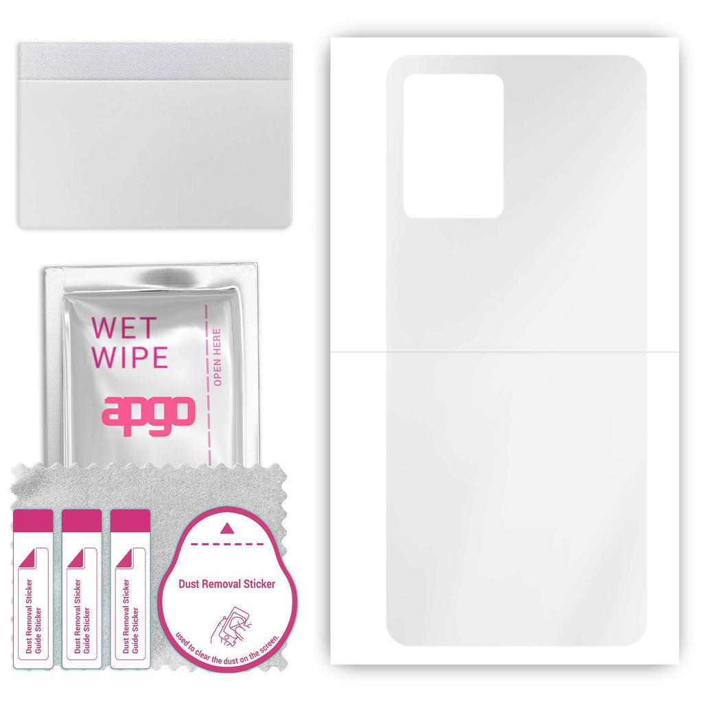 apgo Ultra Clear Protective Skin Sticker for the back compatible with Vivo T2x, Wrap Film, Hydrogel Film, Flexible, Soft TPU with positioning layer ea