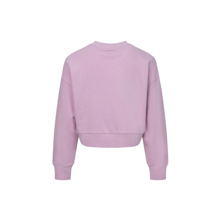 Evisu SS24 Little Seagull Logo Long Sleeve Crewneck Sweatshirt Women sweatshirt Pink 2ESHTW4SW4074CPCT