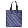 Montblanc X Maison Kitsune Collaboration Capsule Collection Logo Print Leather Tote Bag Men Bags Blue 128997