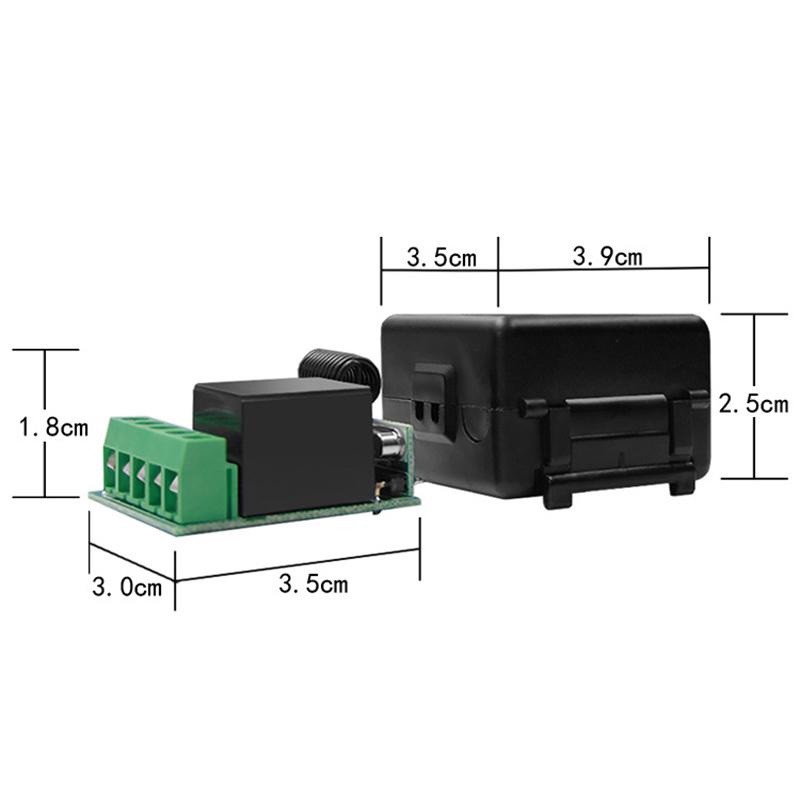 Universal Gate Remote Control Switch Dc 12V Rf 433 Mhz Asking Code Relay Receiver Diy Mini Module For Garage Door Led Lighting