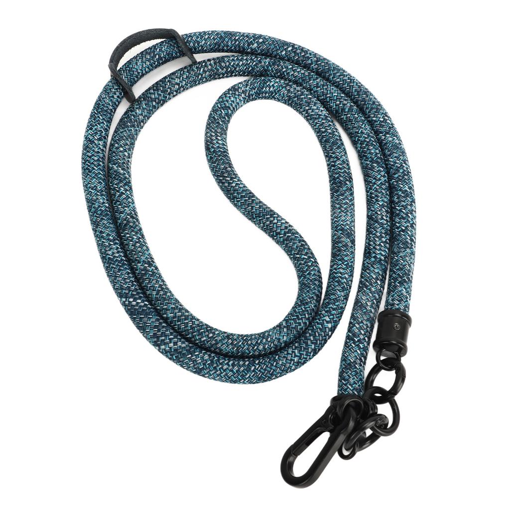 10MM Cell Phone Lanyard Metal Polyester Adjustable Shoulder Strap Around Neck Strap for Most Smartphones Grey