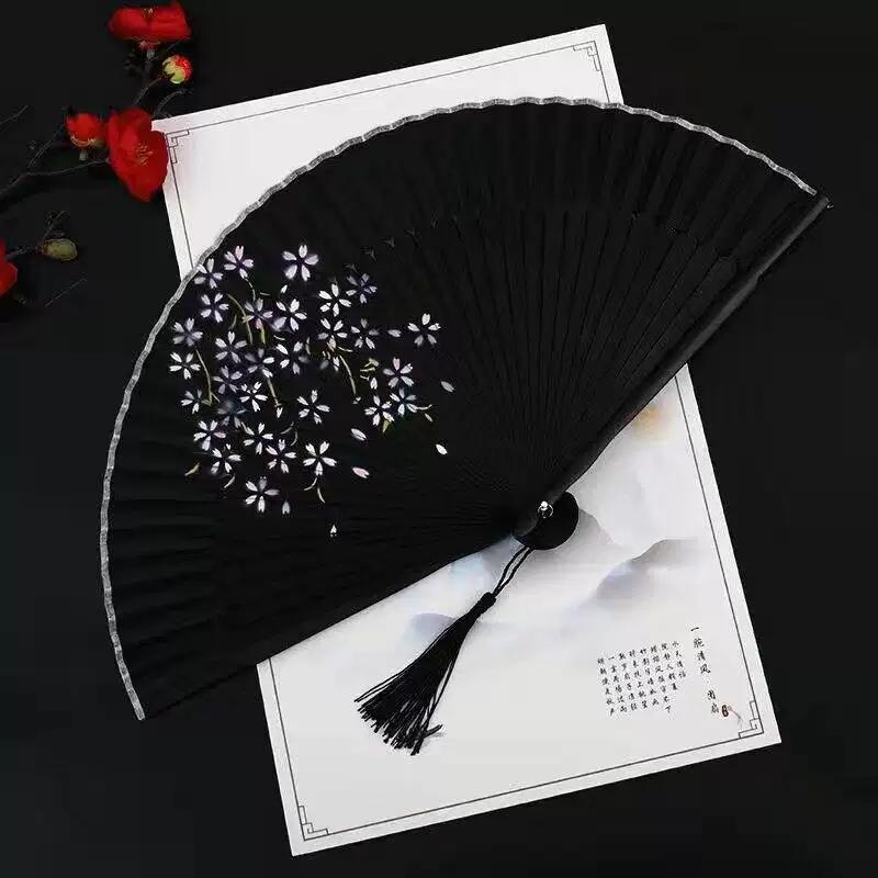 Red Dance Fan, Folding Fan for Dancing, Classical Dance, Chinese Style, Ancient Style, Hanfu