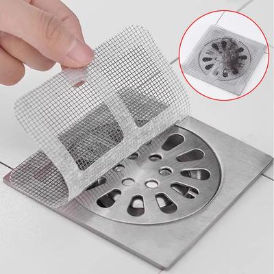 Disposable Hair Drain Catcher Mesh Anti-blocking Filter Floor Drains Sticker Shower Cover Kitchen Bathroom Sink Strainer Stopper