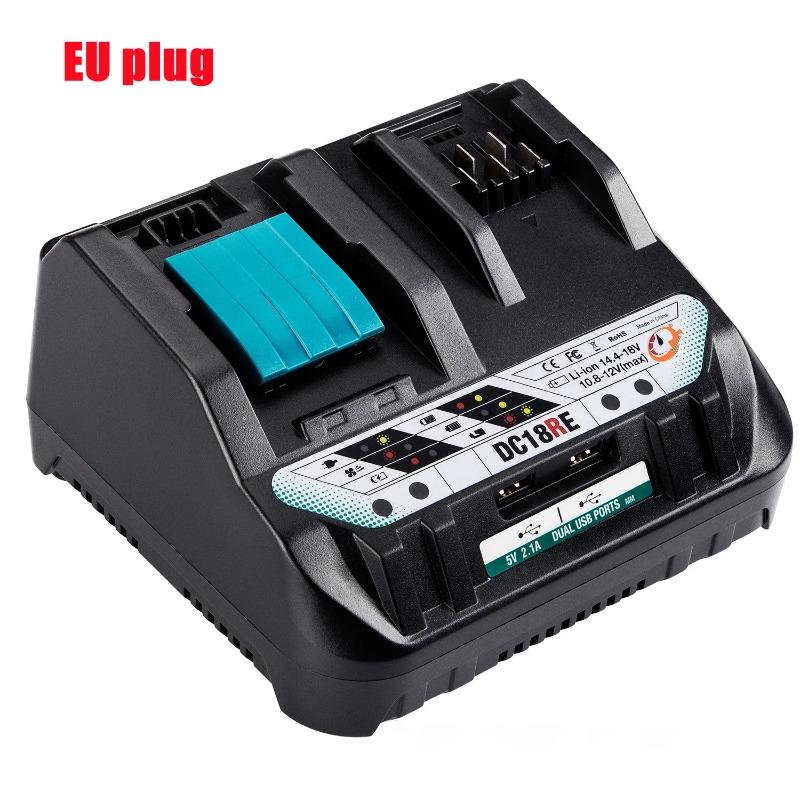Fast Dual-Port Li-Ion Battery Charger For Makita 14.4V 10.8V 12V 18V BL1041 BL1430 BL1830 Li-ion Battery 3A Charger