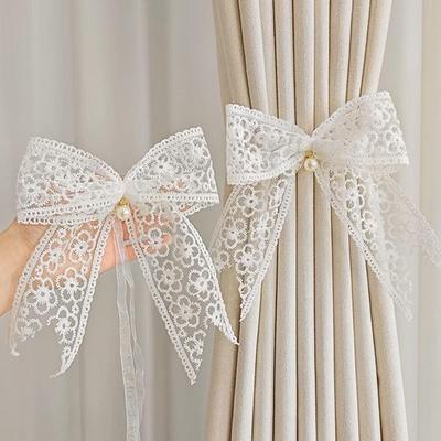 Curtain Tieback Beautiful Bow Lace Holder Hook Buckle Fashion Pretty Home Clip And . Accessorie Y5O0